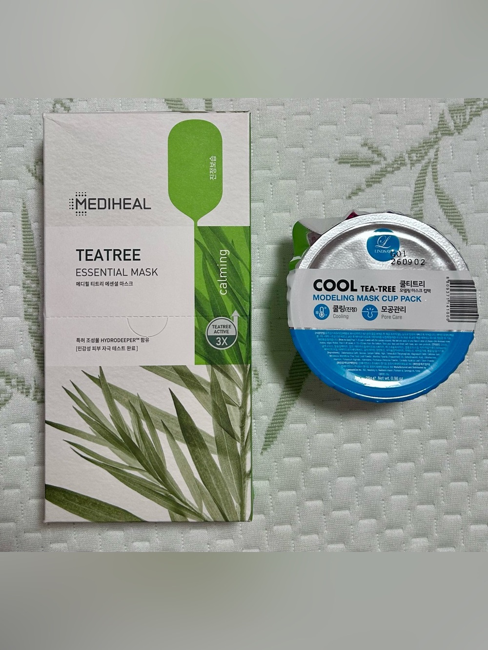 Mediheal Tea Tree Essential Mask & Cool Tea-Tree Modeling Cup Pack